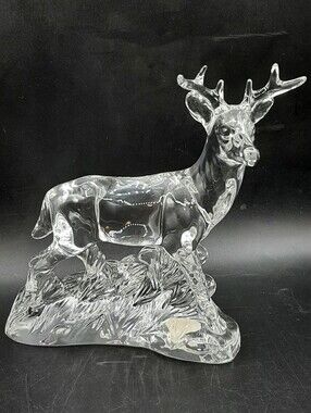 VTG Princess House Wonders Of The Wild Germany Crystal Glass Deer Figurine